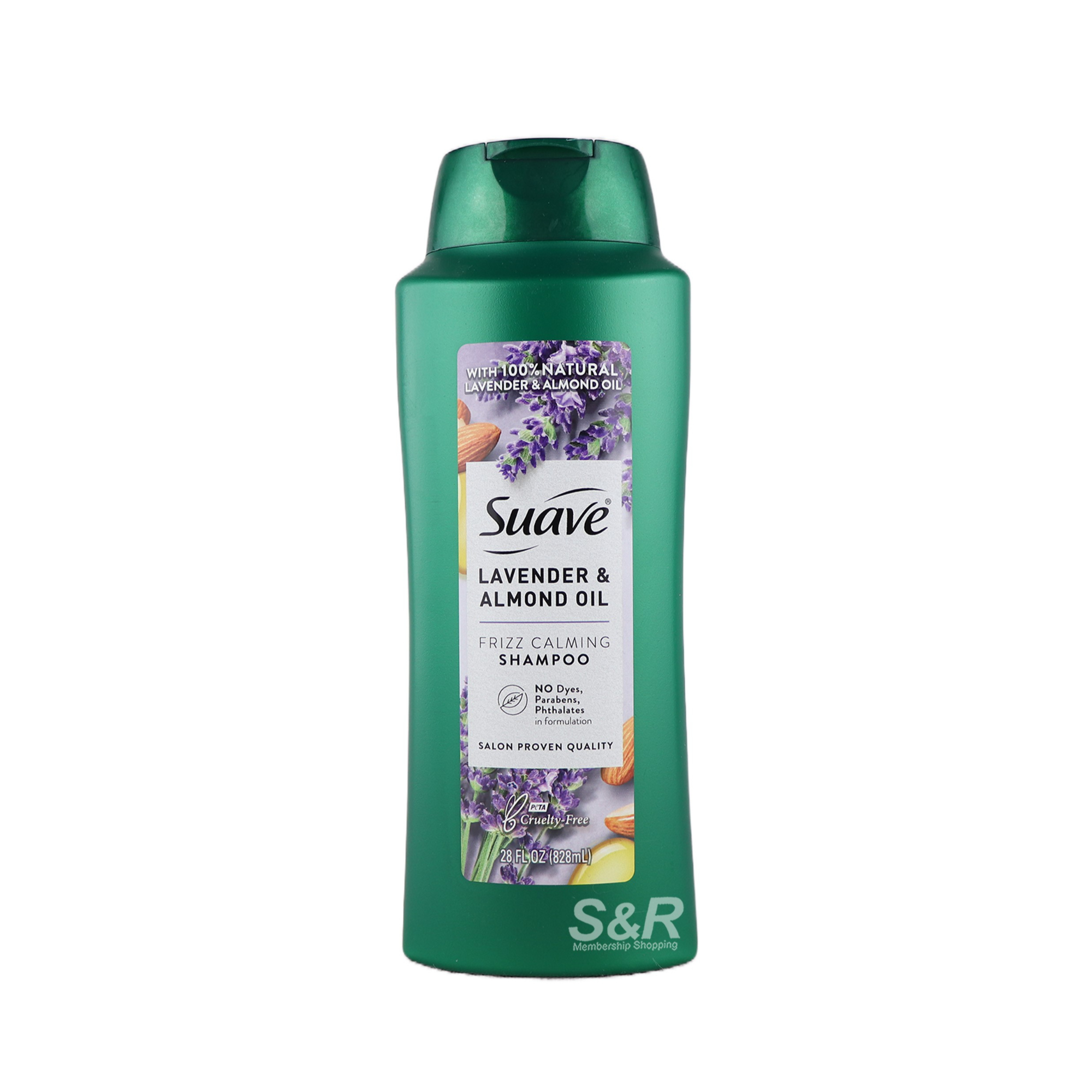 Suave Lavender & Almond Oil Frizz Calming Shampoo 828mL